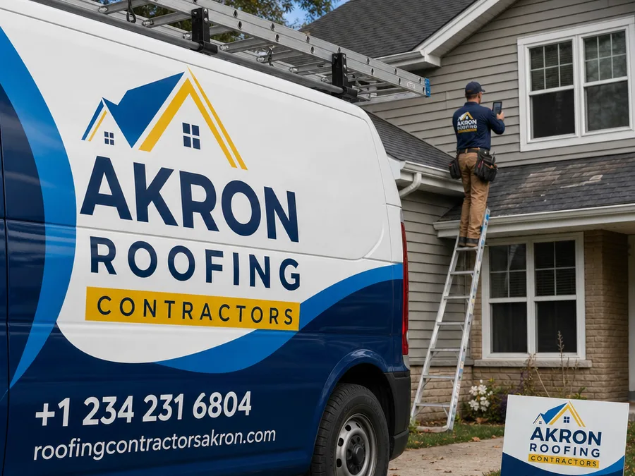 Roofer documenting flashing and shingle wear with a tablet and close-up photographs